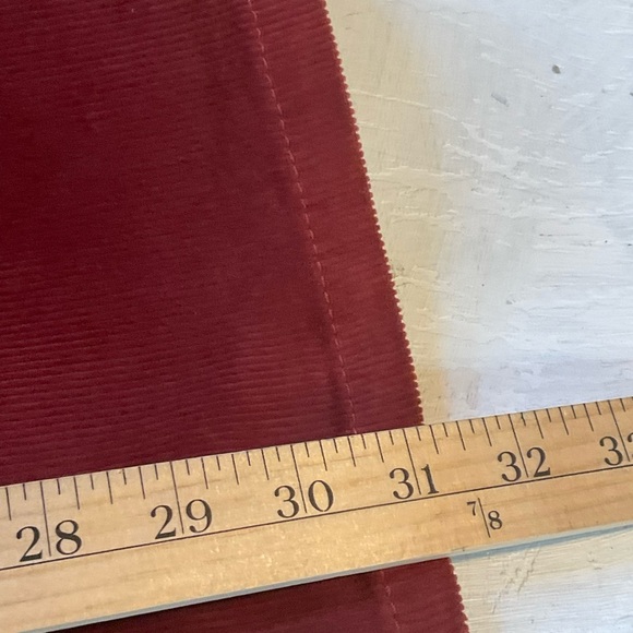 Kensie Jeans Corduroy High Rise Wide Leg Rust Red Brown Kaya Size 29 NWT - Picture 11 of 11